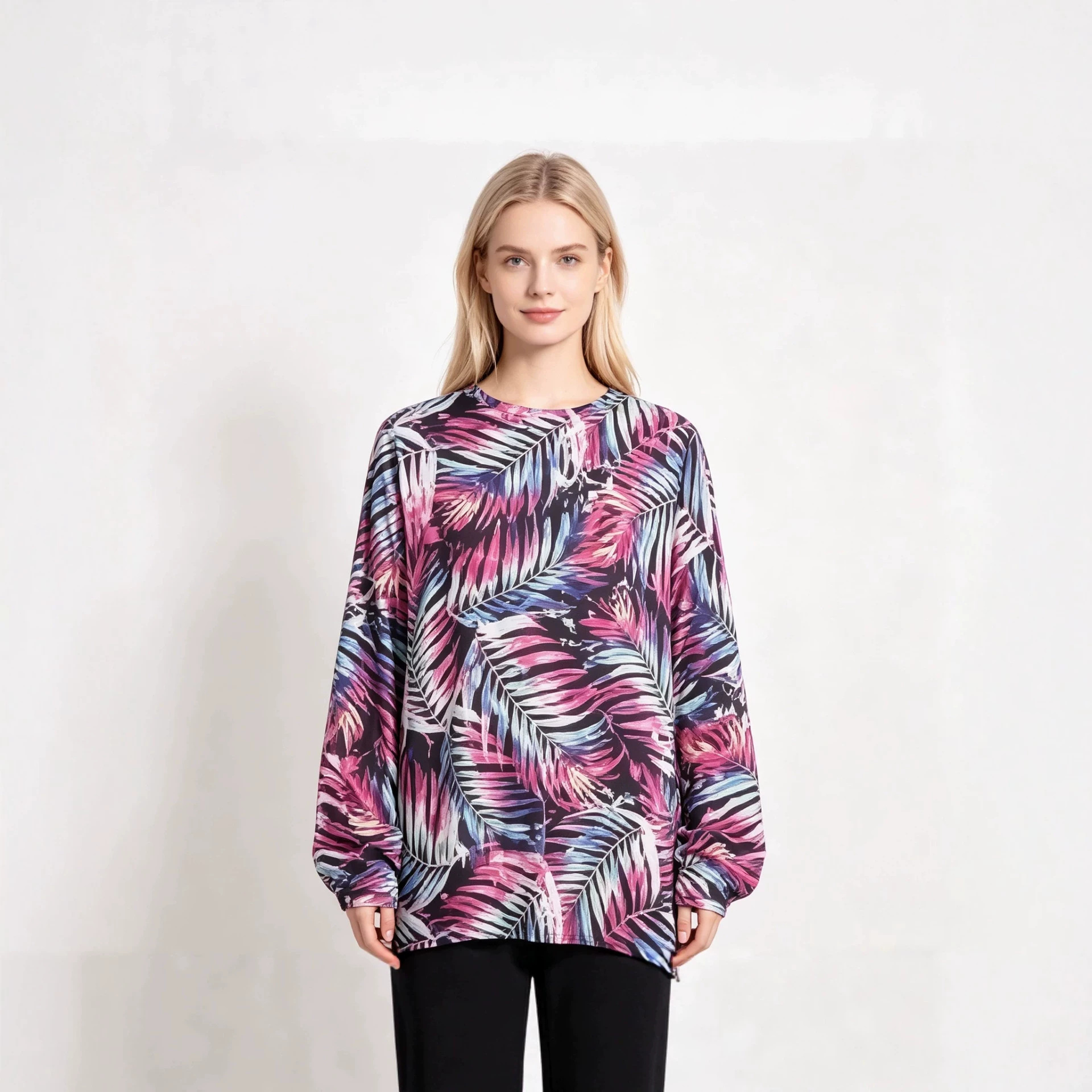 3D Print Christmas Sweater Women's Crewneck Long Sleeve Pullover