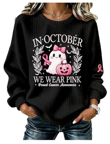 Women's Pumpkin Ribbon Halloween Print Casual Sweatshirt