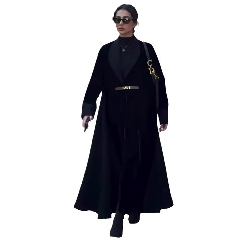 Designer French-Style Mid-Length Trench Coat