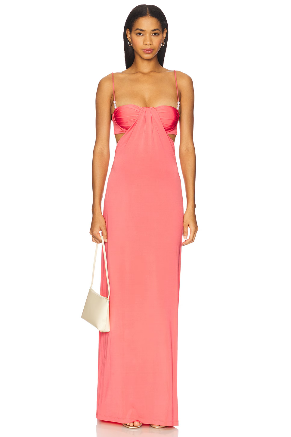 Elegant Spaghetti Strap Backless Bodycon Long Dress