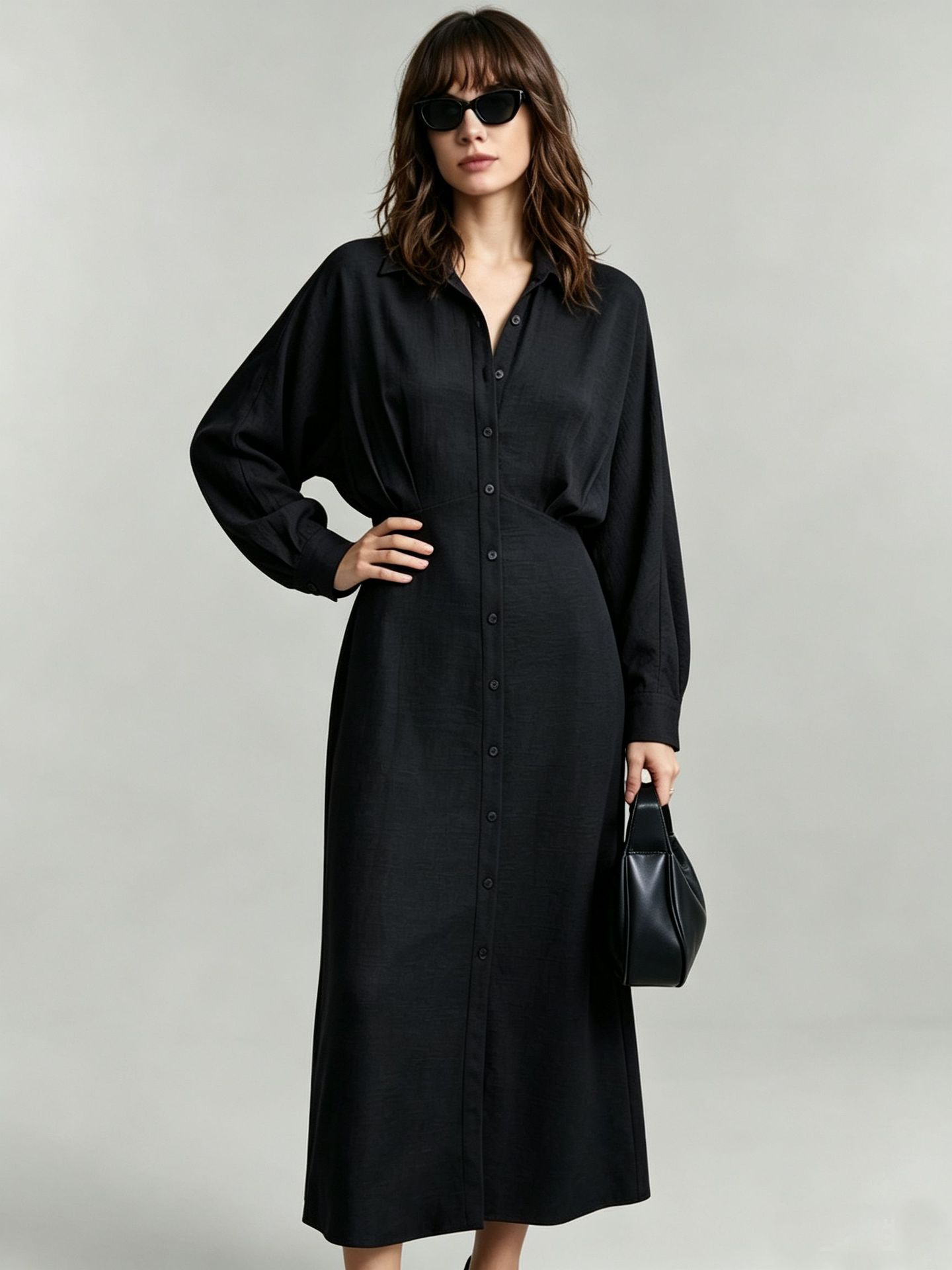 French Waist-Slimming Long Dress