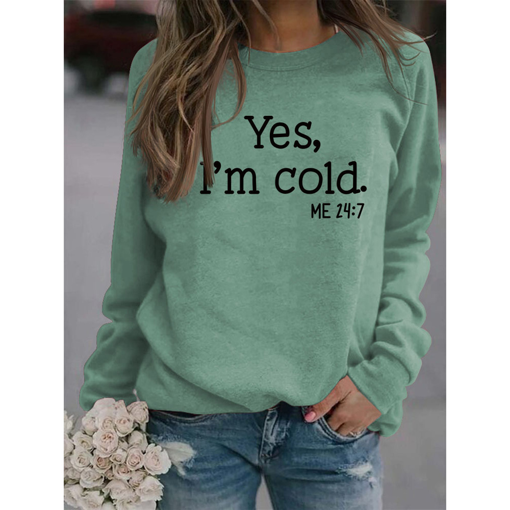 Women's Crewneck Pullover Long Sleeve Sweatshirt