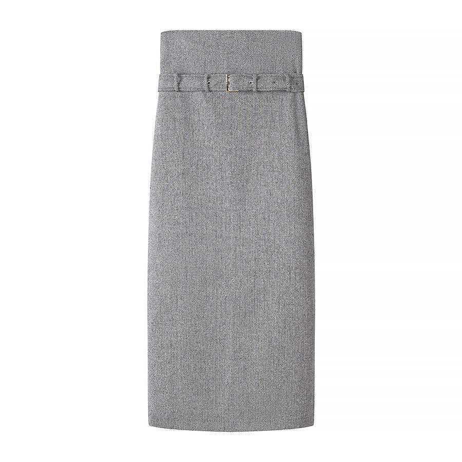 Gray Sequin Cami Top and Long Skirt Set