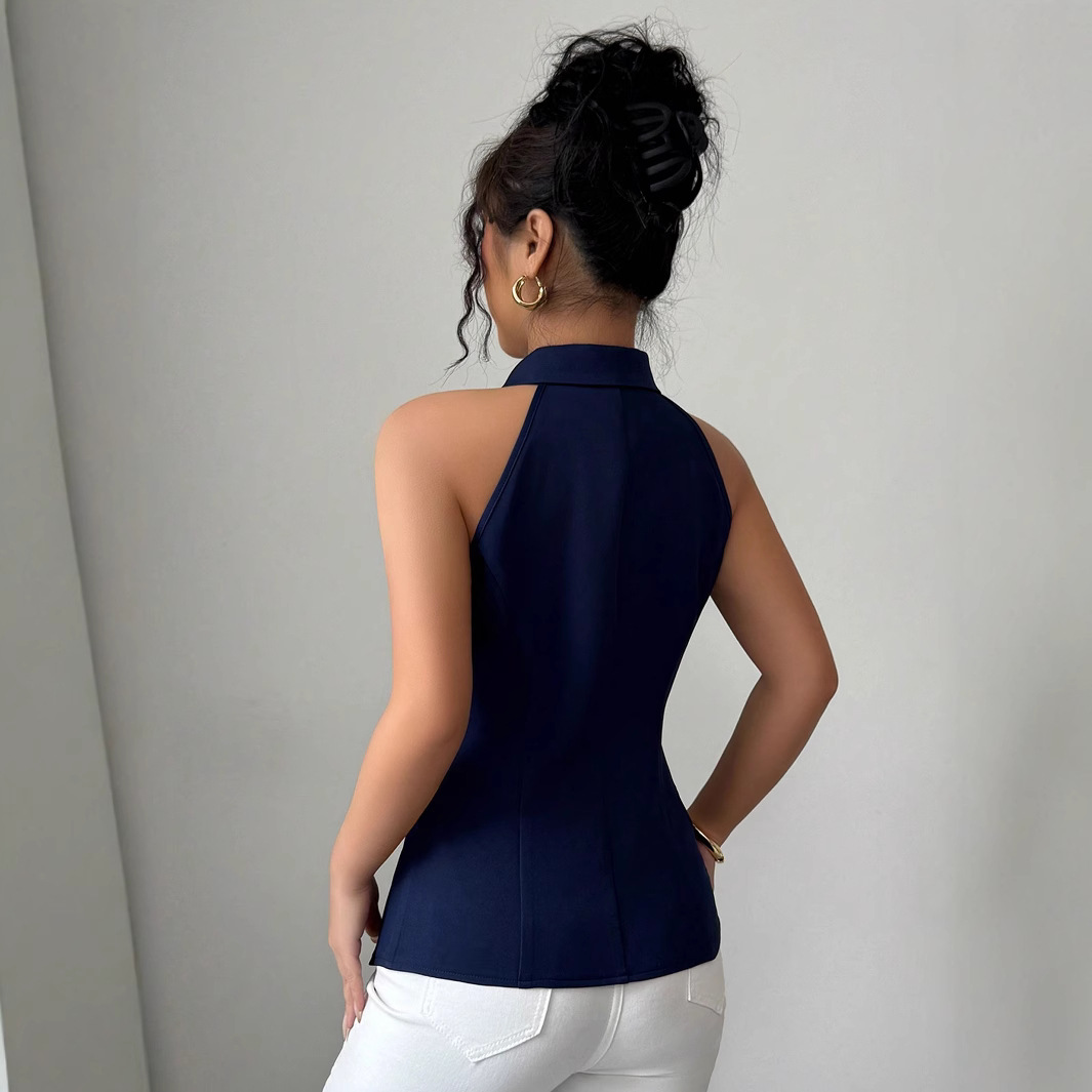 Women's Slim Fit Sleeveless Knit Cardigan Vest