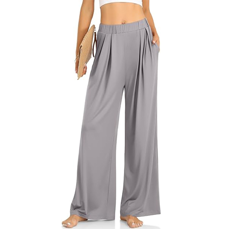 Women's Loose Wide-Leg Yoga Pants Straight-Leg Casual Lounge Pants