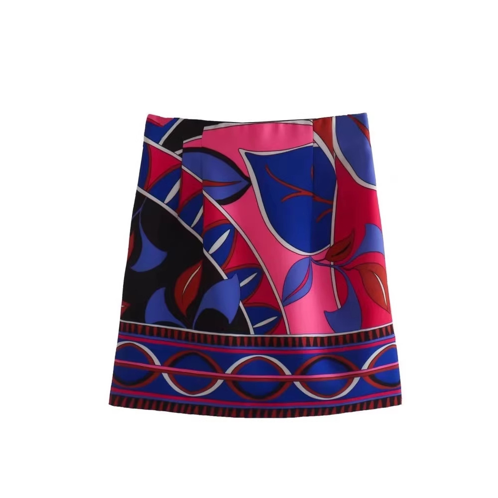 Women's Floral Print Loose Shirt and Skirt or Shorts Set