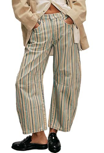 Women's Paisley Print Straight-Leg Casual Pants