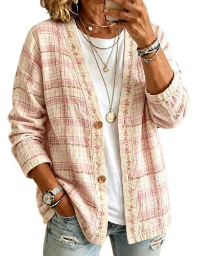 Women's Vintage Floral Print Long Trench Coat