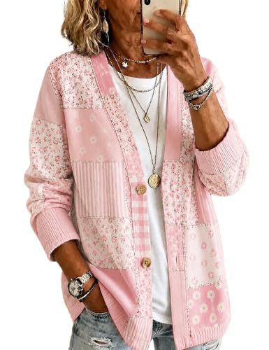 Women's Vintage Floral Print Long Trench Coat