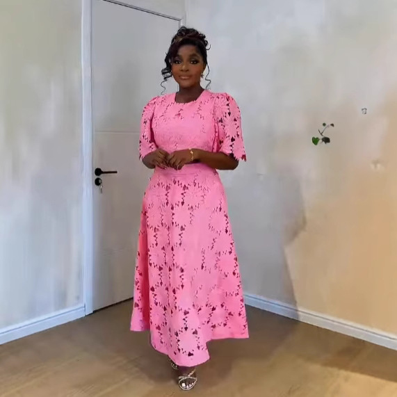 Women's French-Style Cutout Top and Skirt Two-Piece Set