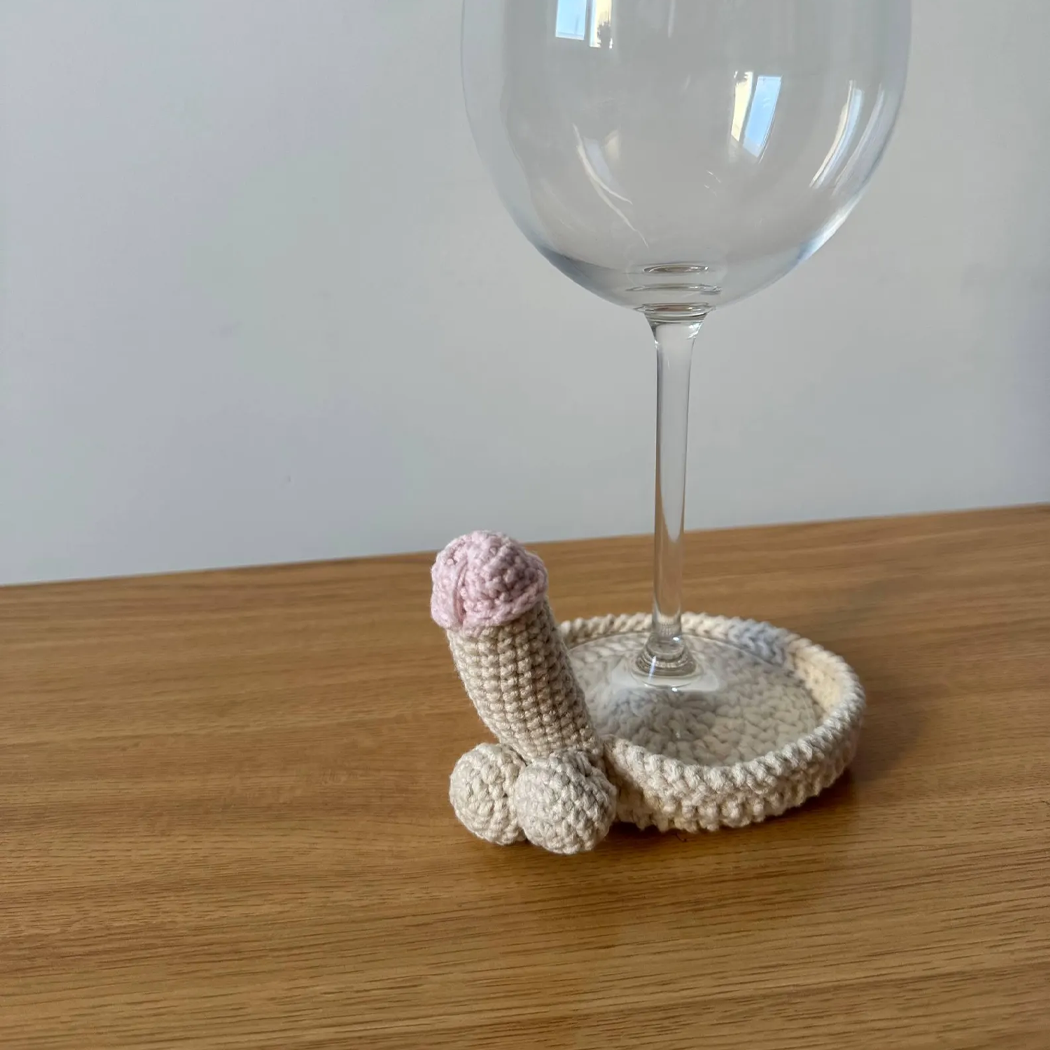 Funny Crochet Coaster
