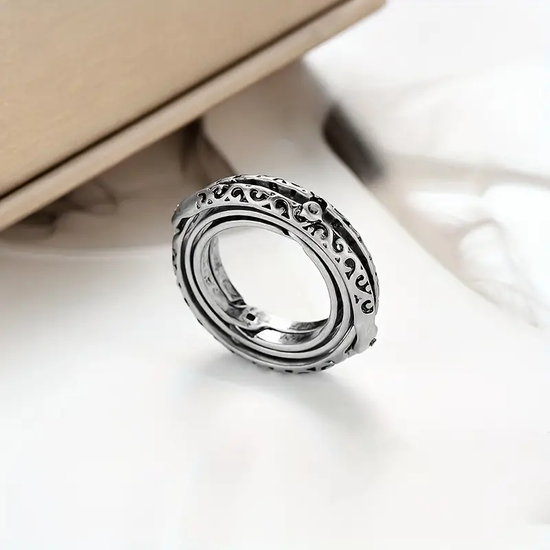 Rotating Astronomical Globe Finger Ring