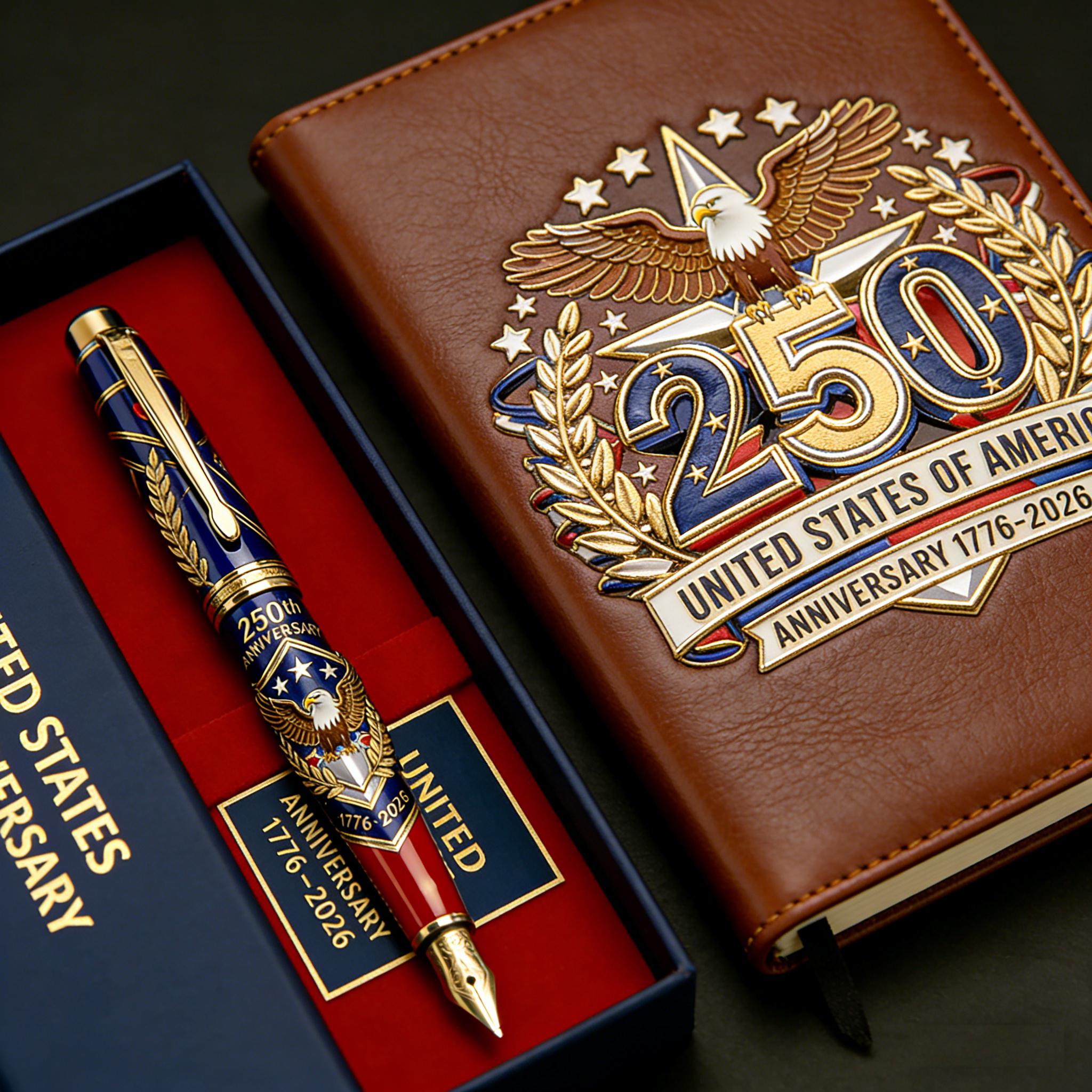 250th U.S. Anniversary Pen & Notebook Set