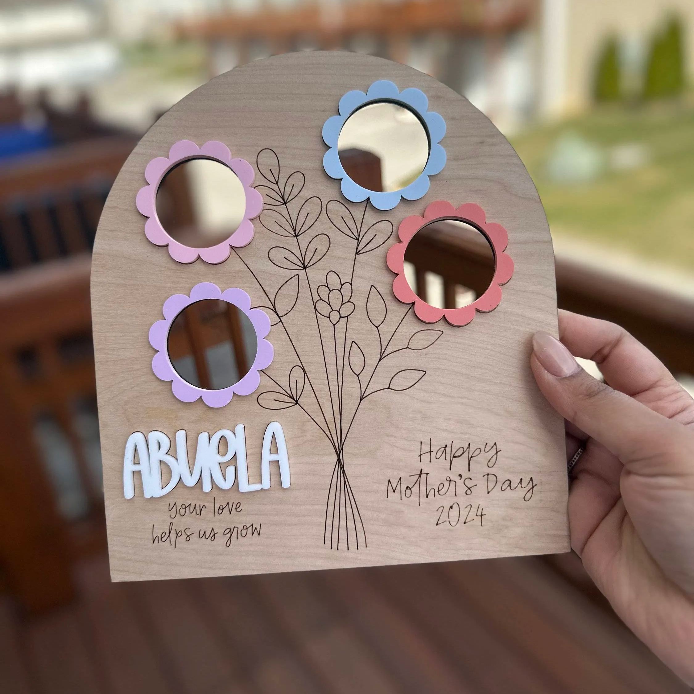 Mother's Day Flower Photo Sign