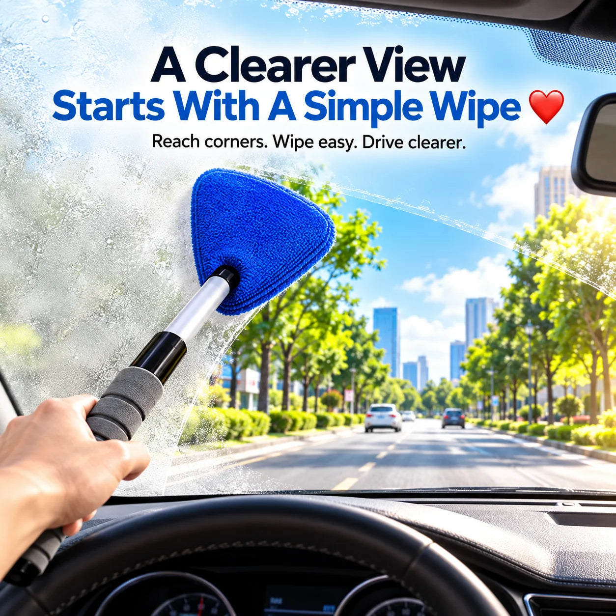🔥 Extendable Windshield Cleaning Kit