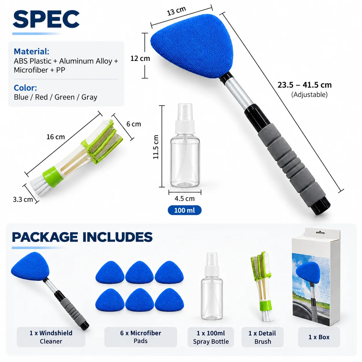 🔥 Extendable Windshield Cleaning Kit