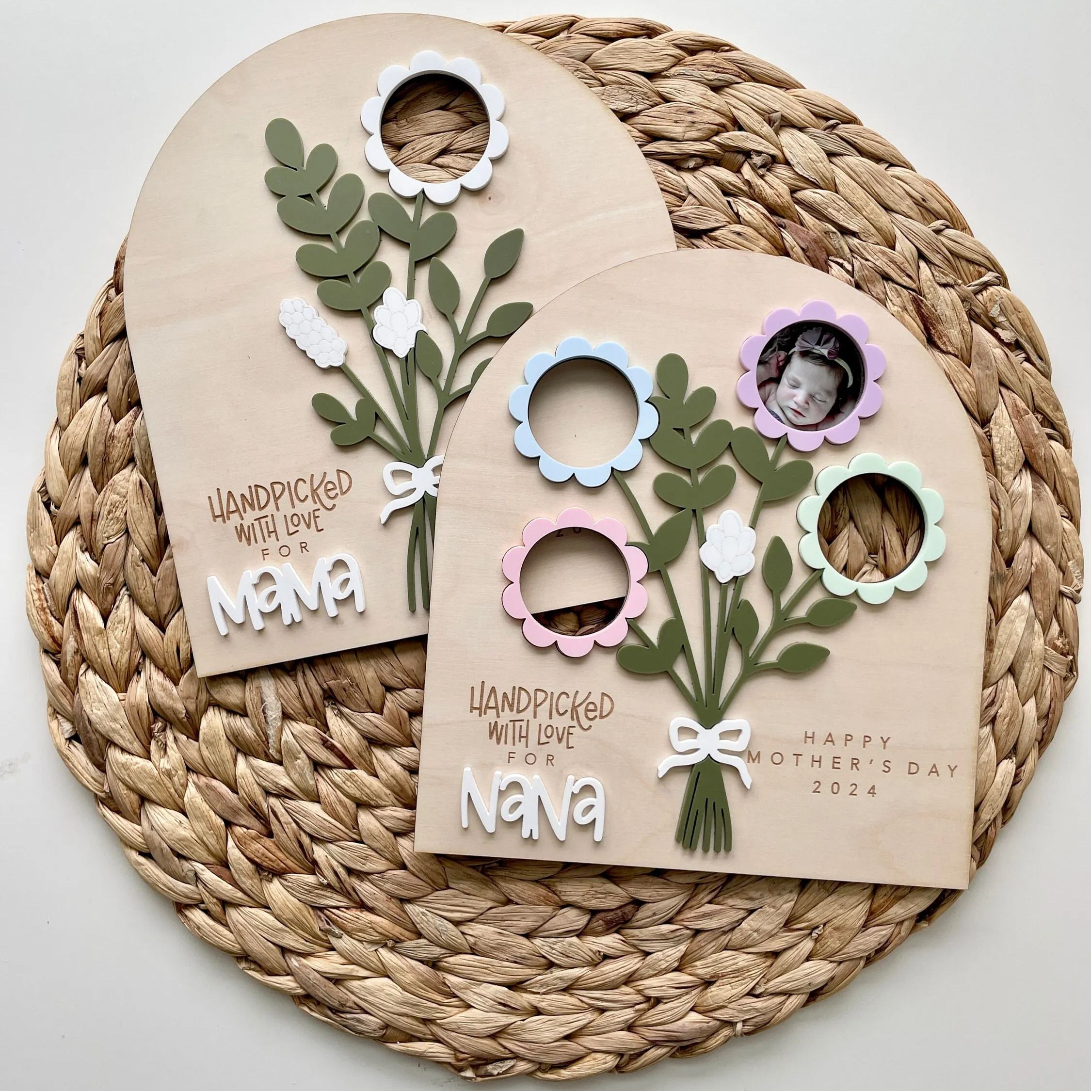 Mother's Day Flower Photo Sign