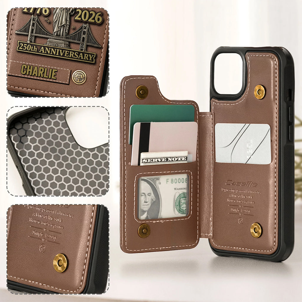 250th Anniversary - Personalized Wallet Phone Case