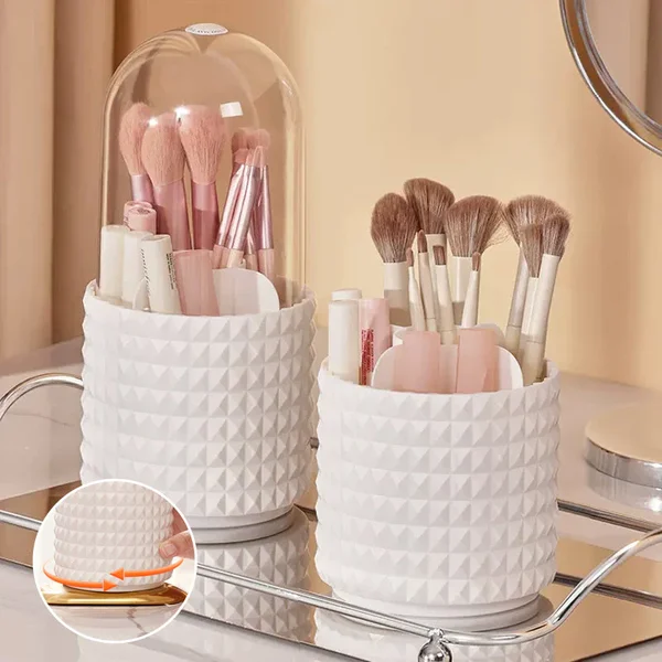 🎅Christmas Hot Sale-🎁360° Rotating Dustproof Large-Capacity Makeup Box
