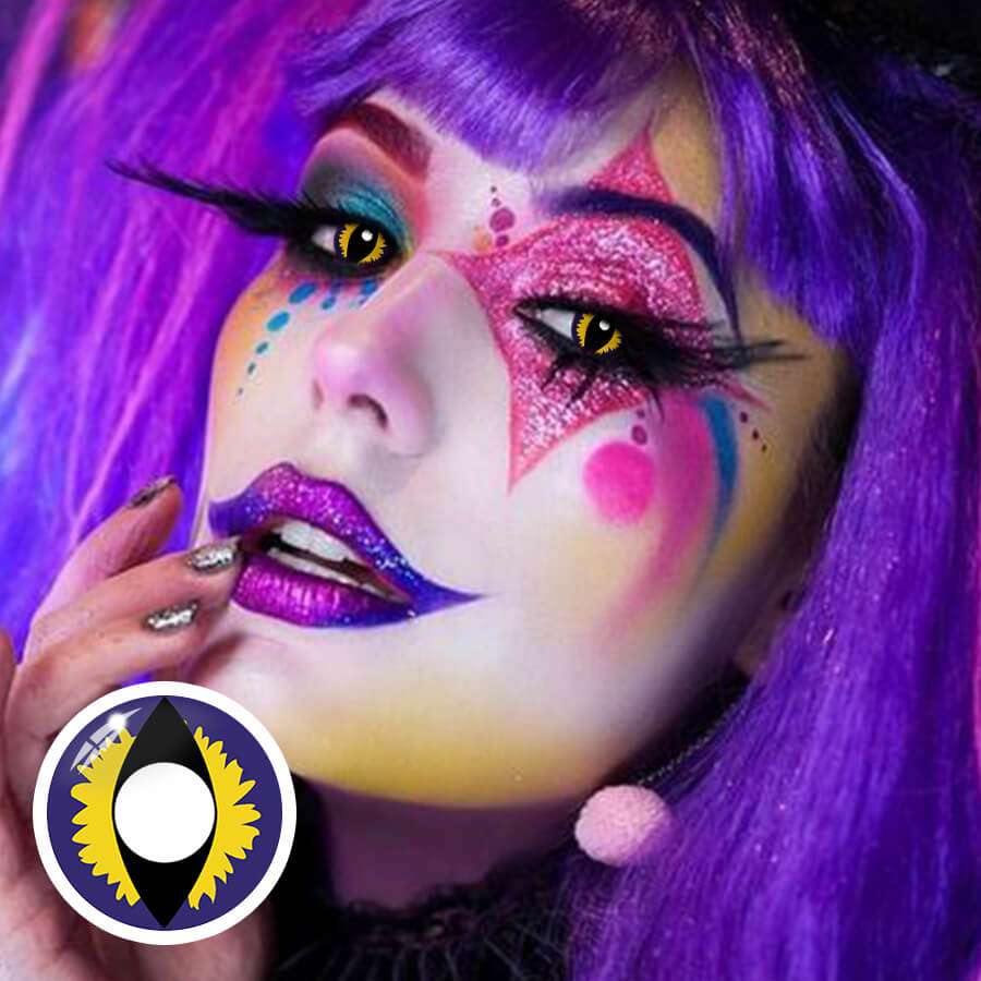 【Halloween&Cosplay】Yellow-Purple Dragon Eye