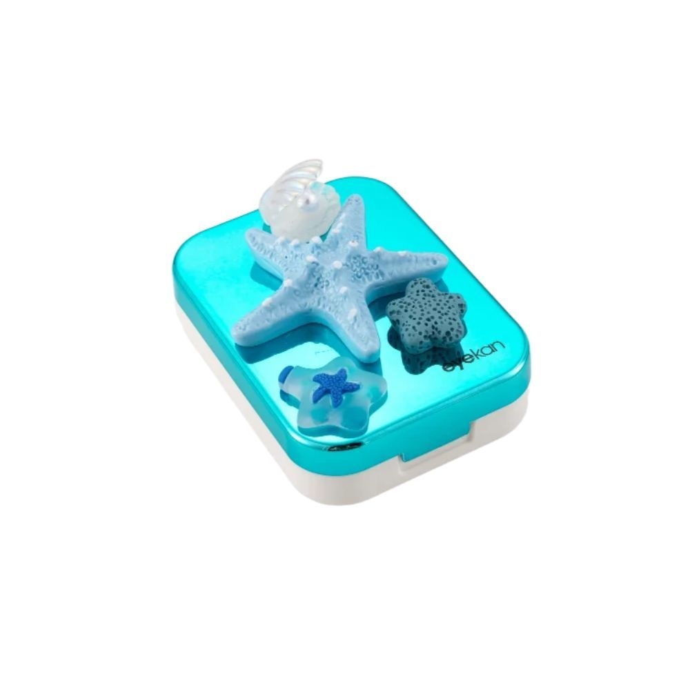 2 Pair Blue Shell Contact Lens Case