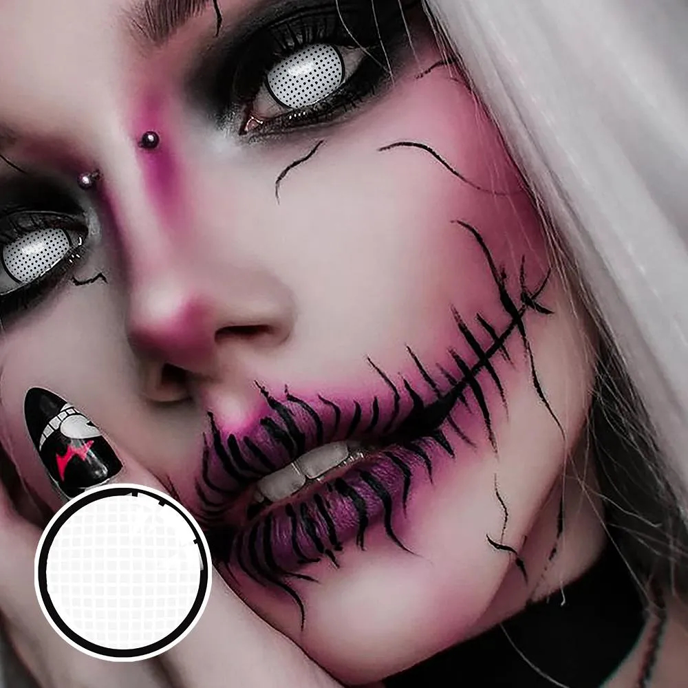 【Halloween&Cosplay】Black-White Mesh