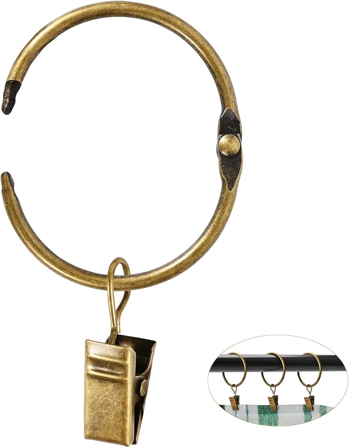 Openable Metal Curtain Clip Rings – 2" (50mm) Inner Dia (Pack of 32)