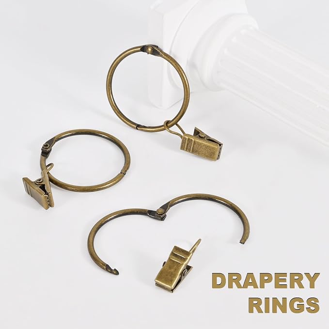 Openable Metal Curtain Clip Rings – 2" (50mm) Inner Dia (Pack of 32)
