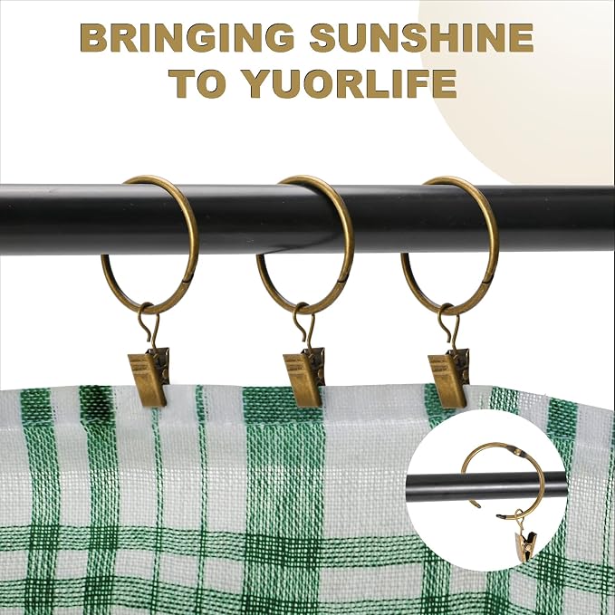 Openable Metal Curtain Clip Rings – 2" (50mm) Inner Dia (Pack of 32)