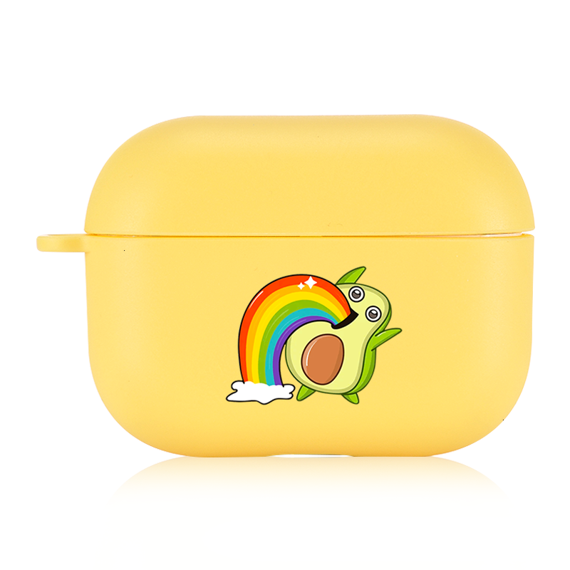 Cute Avocado Candy Color AirPods AirPods Pro Soft Silicone Case