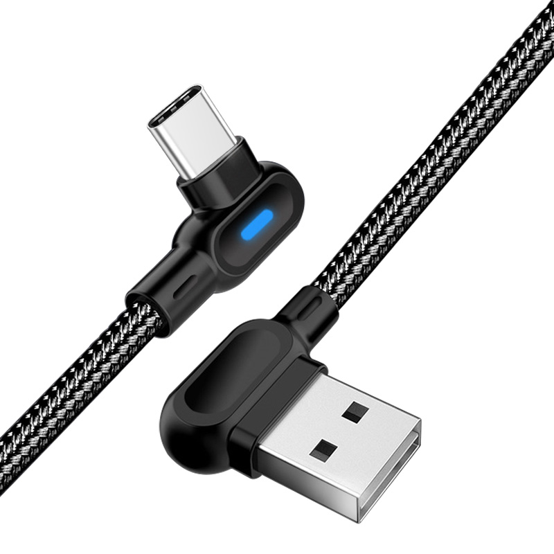 Type-C to USB Right Angle Cable