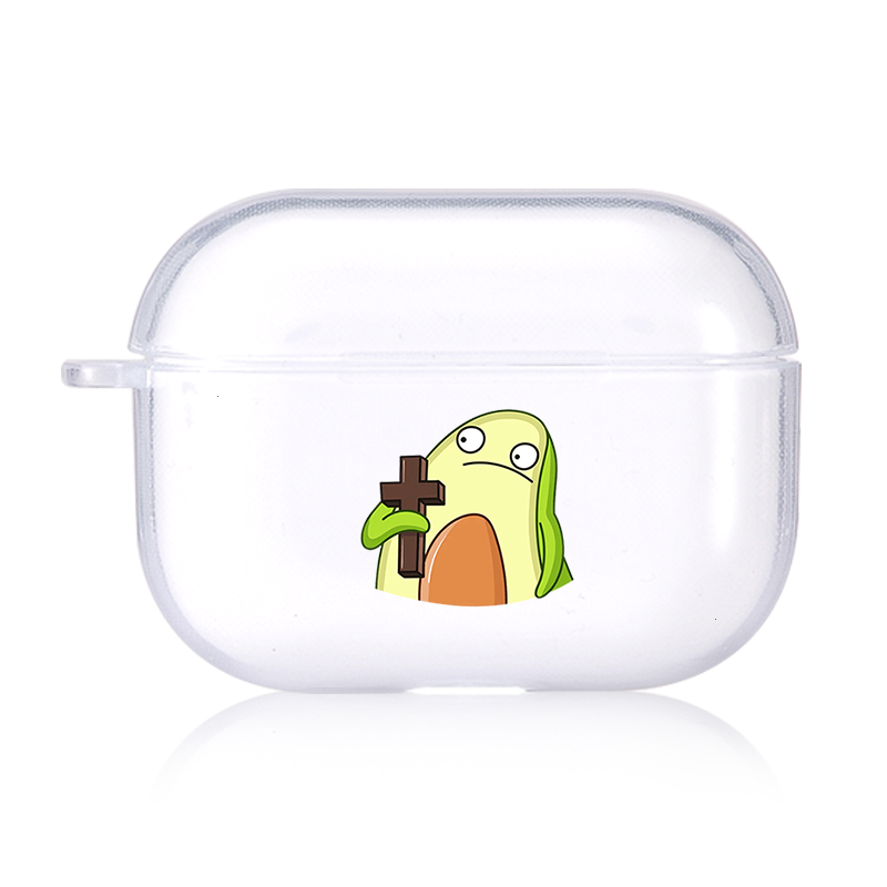 Cute Avocado Candy Color AirPods AirPods Pro Soft Silicone Case