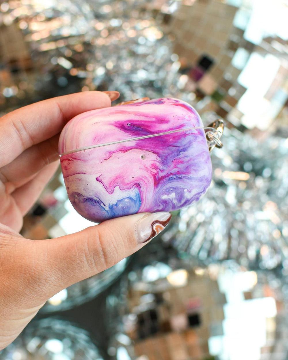  Purple Marble AirPods Case