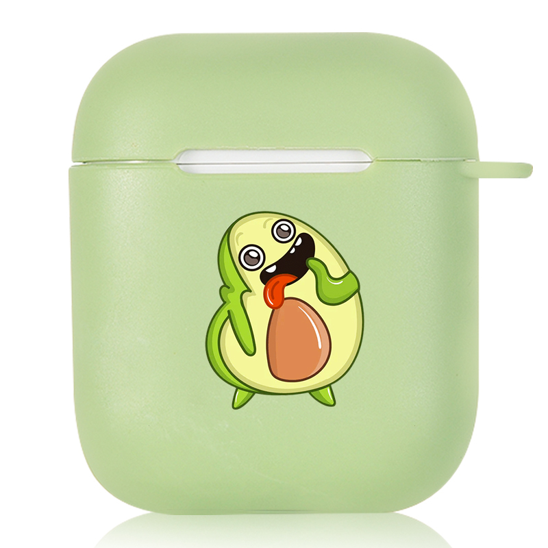 Cute Avocado Candy Color AirPods AirPods Pro Soft Silicone Case