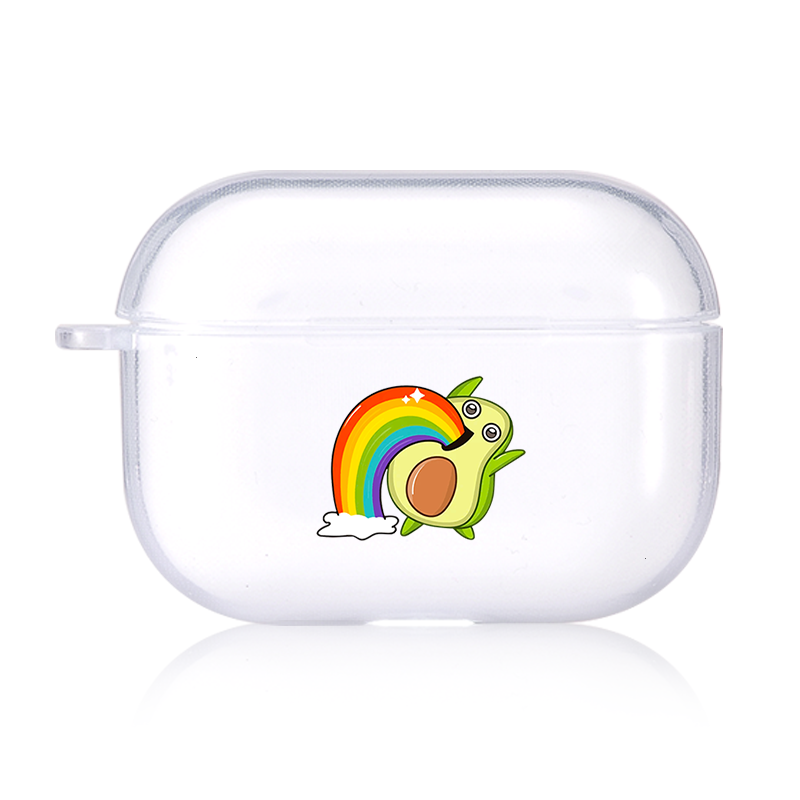 Cute Avocado Candy Color AirPods AirPods Pro Soft Silicone Case
