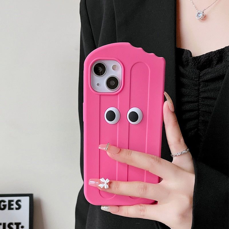 3D Cartoon Ice Cream Cute iPhone Cases 