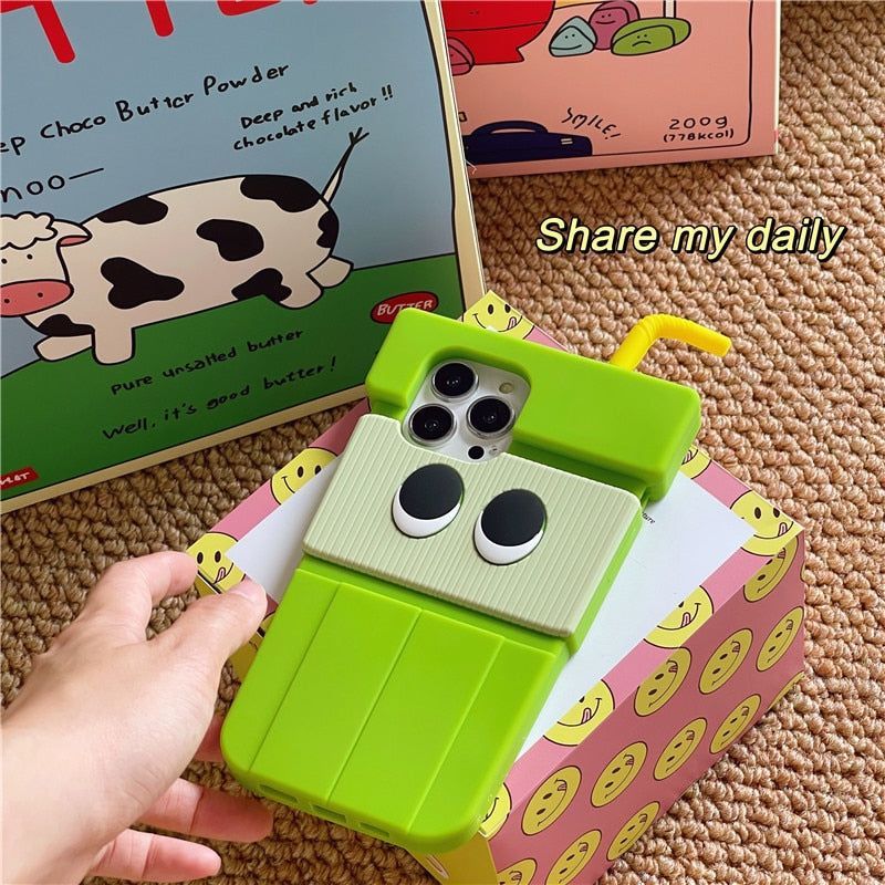 3D Kiwi Fruit Juice Cute iPhone Cases