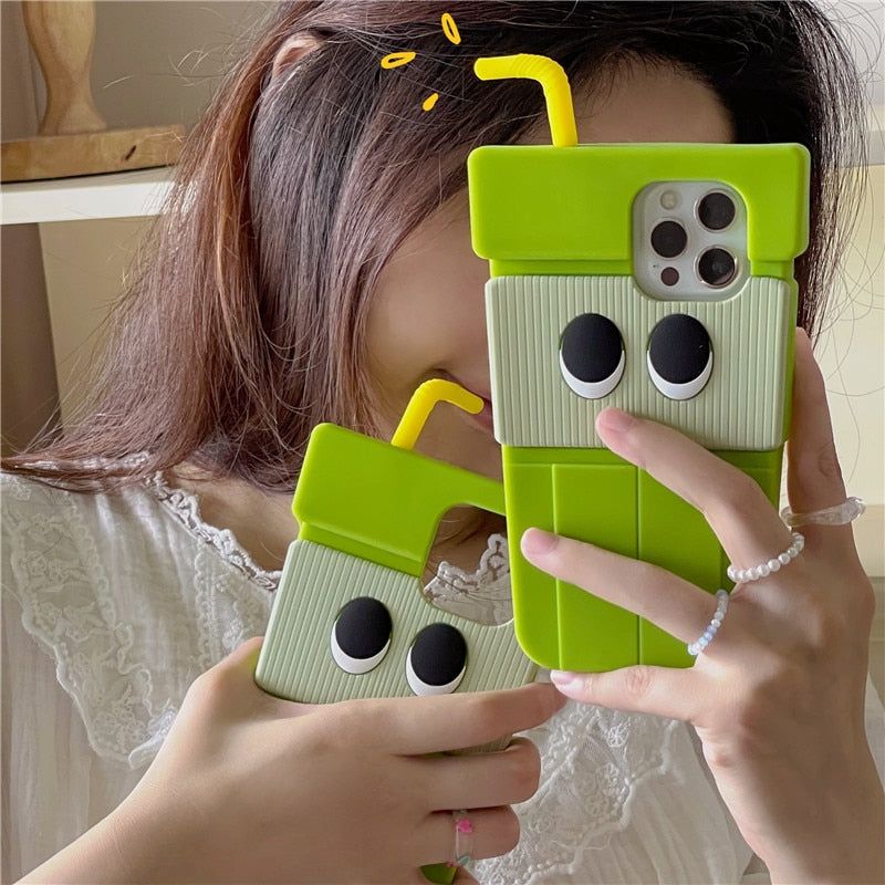 3D Kiwi Fruit Juice Cute iPhone Cases