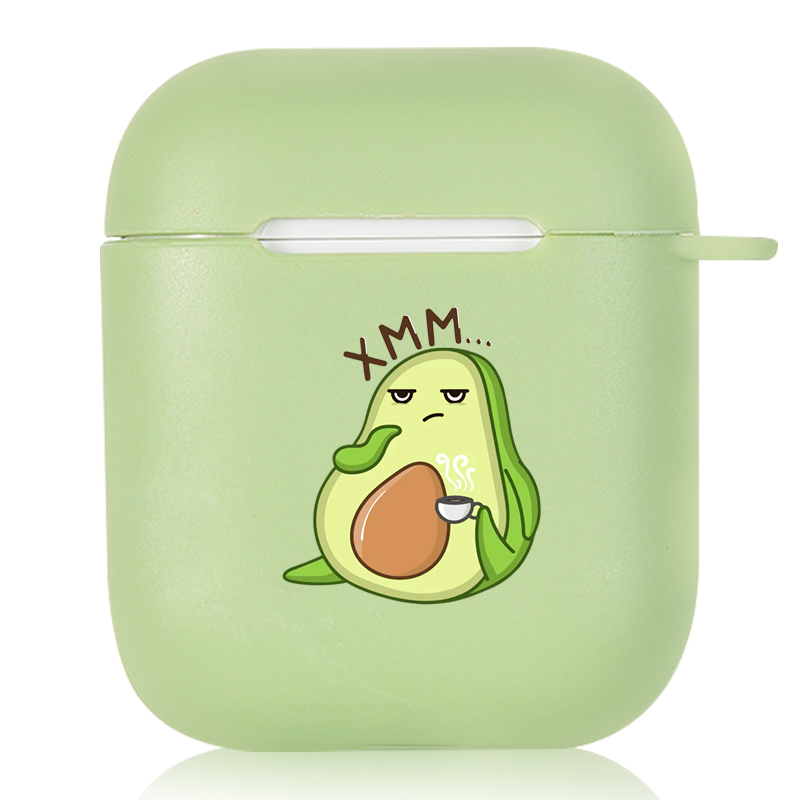 Cute Avocado Candy Color AirPods AirPods Pro Soft Silicone Case