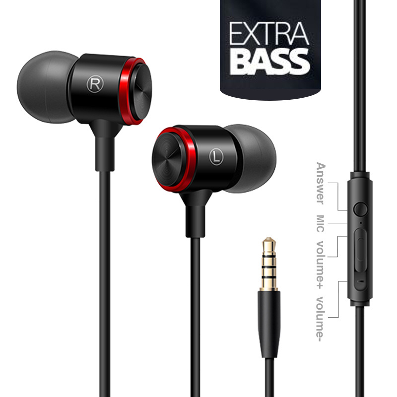 Wired Stereo Bass In-Ear Headphones