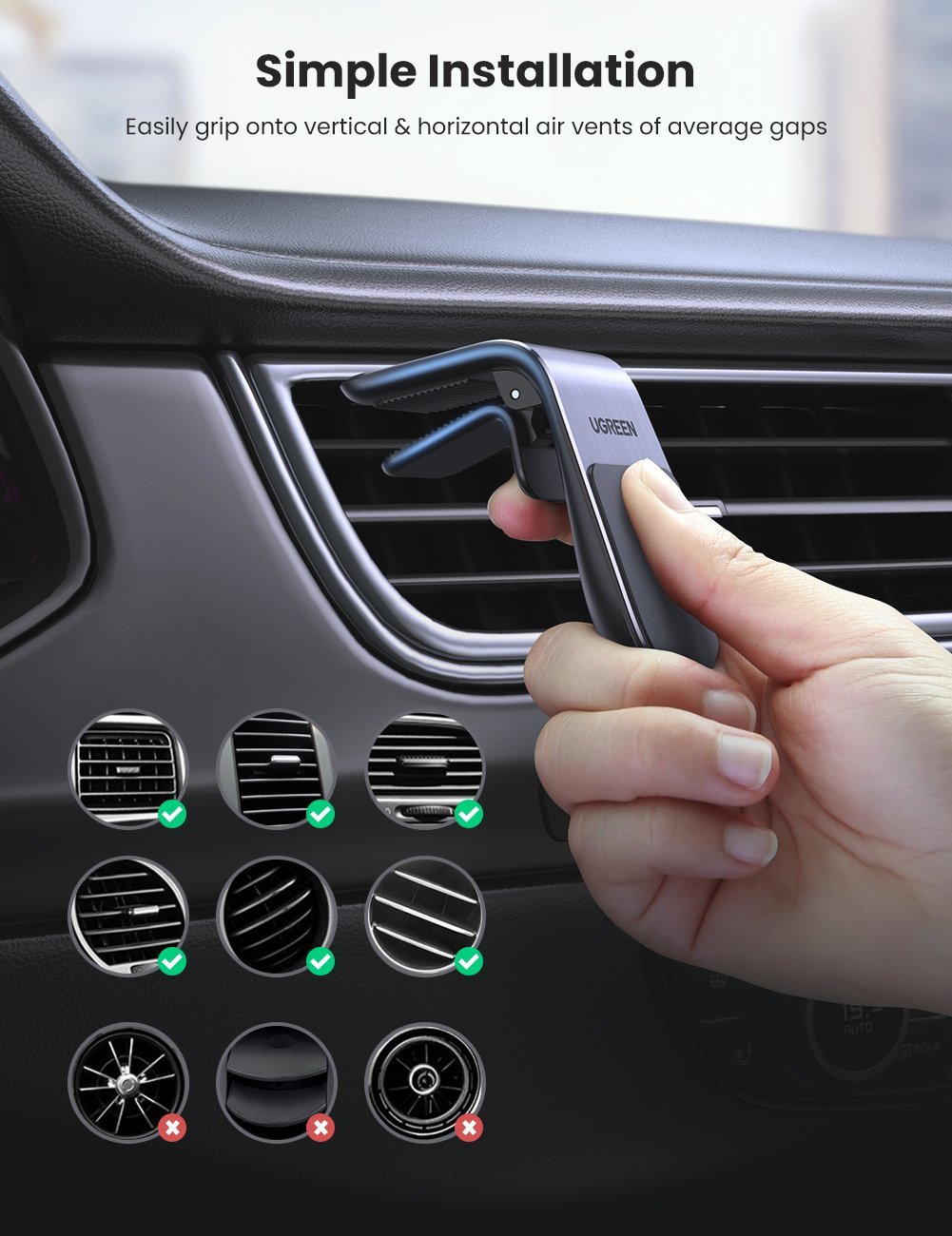 Magnetic Air Vent Car Holder