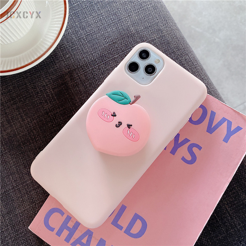 3D Luxury Cute Avocado Soft Silicone Case for iPhone