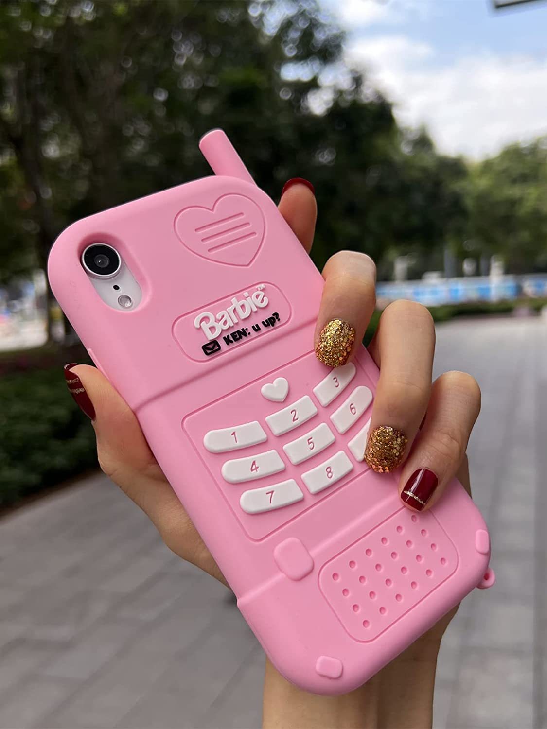  3D Silicon Cartoon Pink Cute Case 