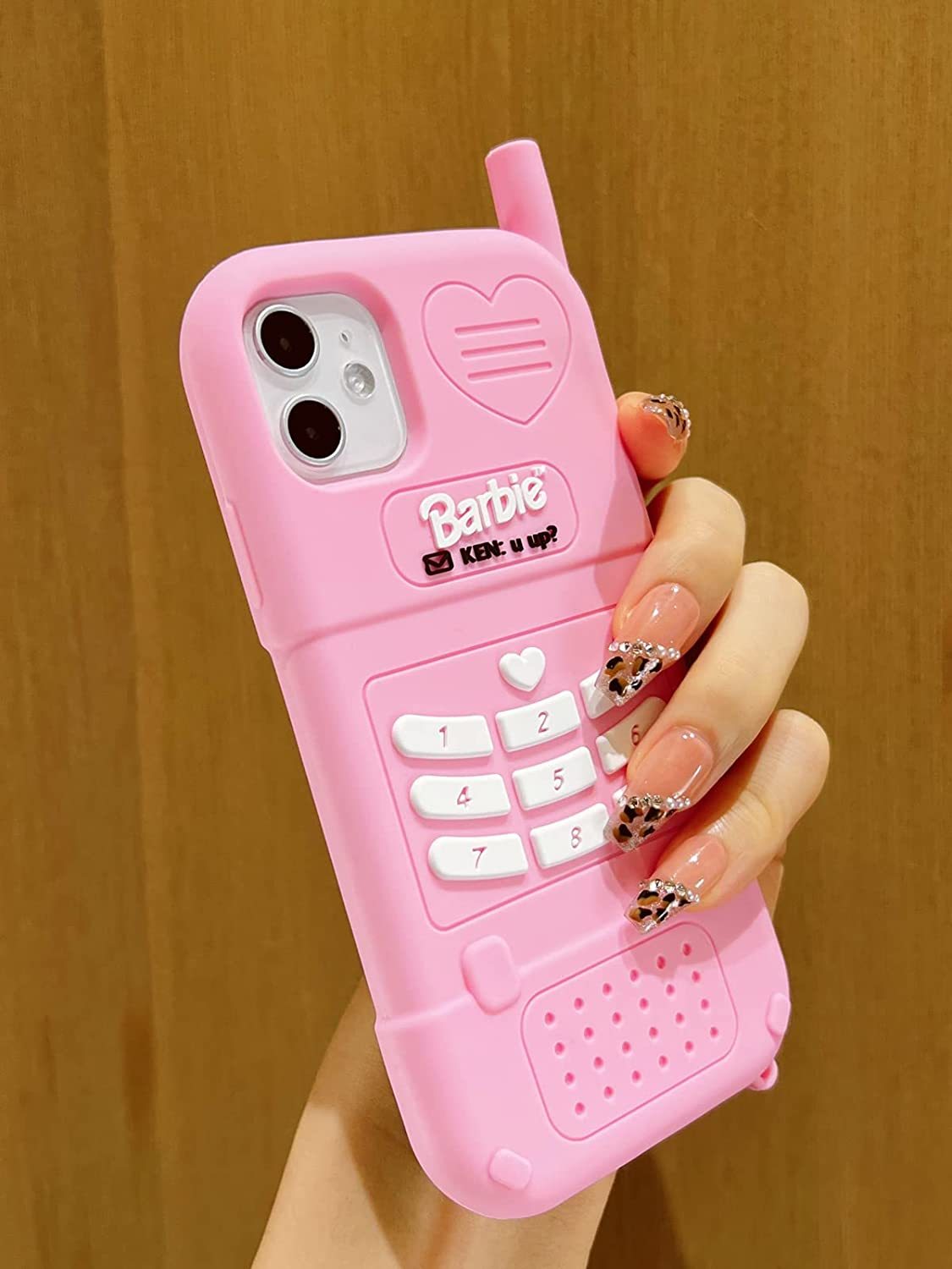  3D Silicon Cartoon Pink Cute Case 