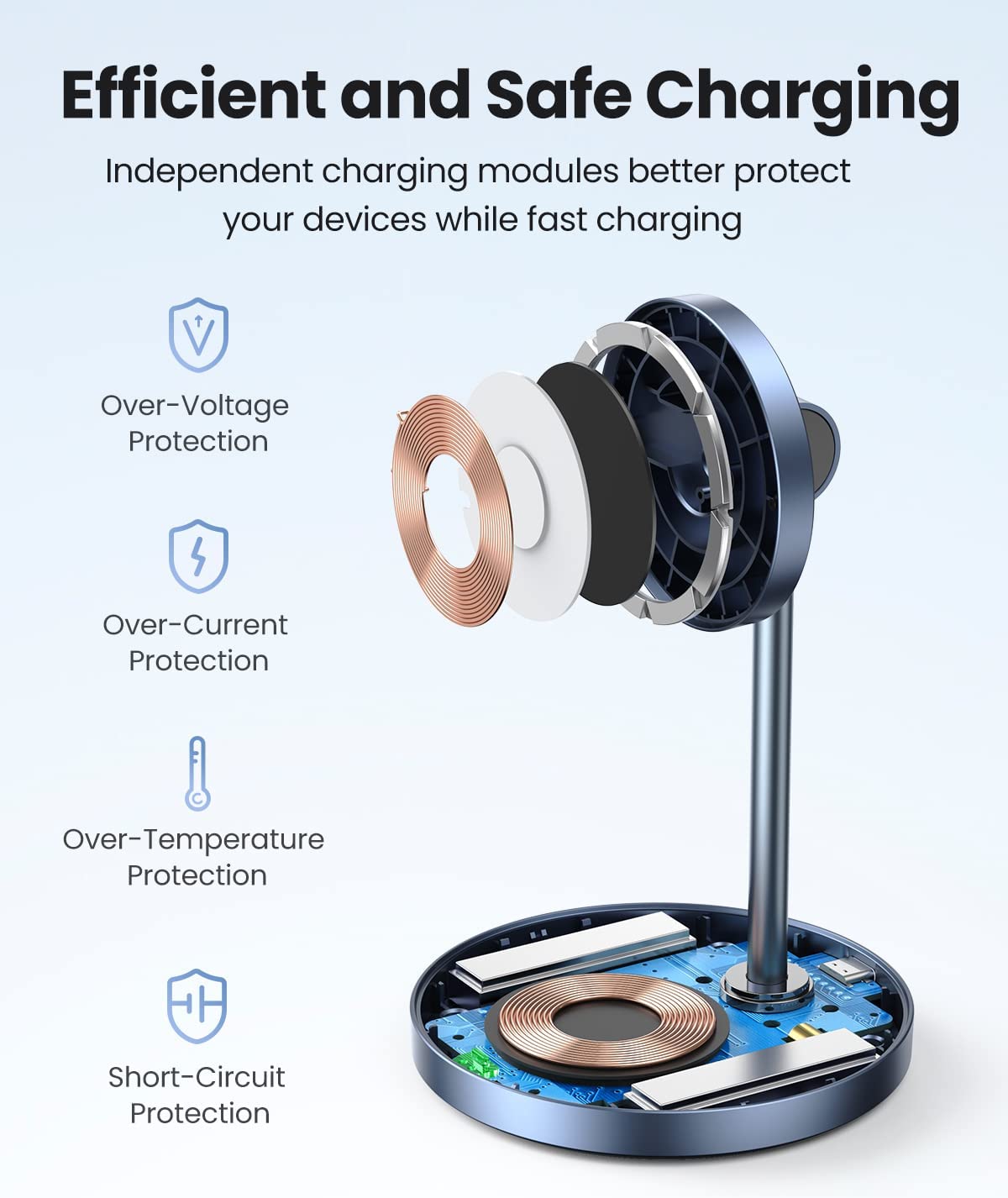 2-in-1 Magnetic Wireless Charging Station