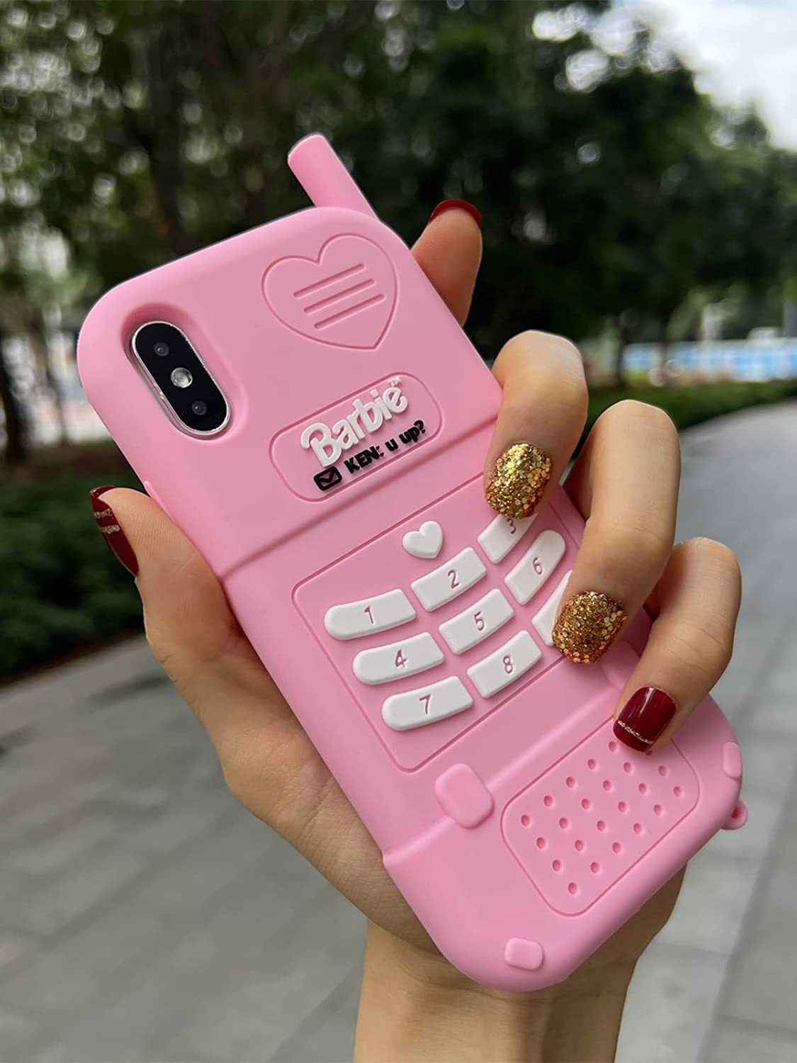  3D Silicon Cartoon Pink Cute Case 