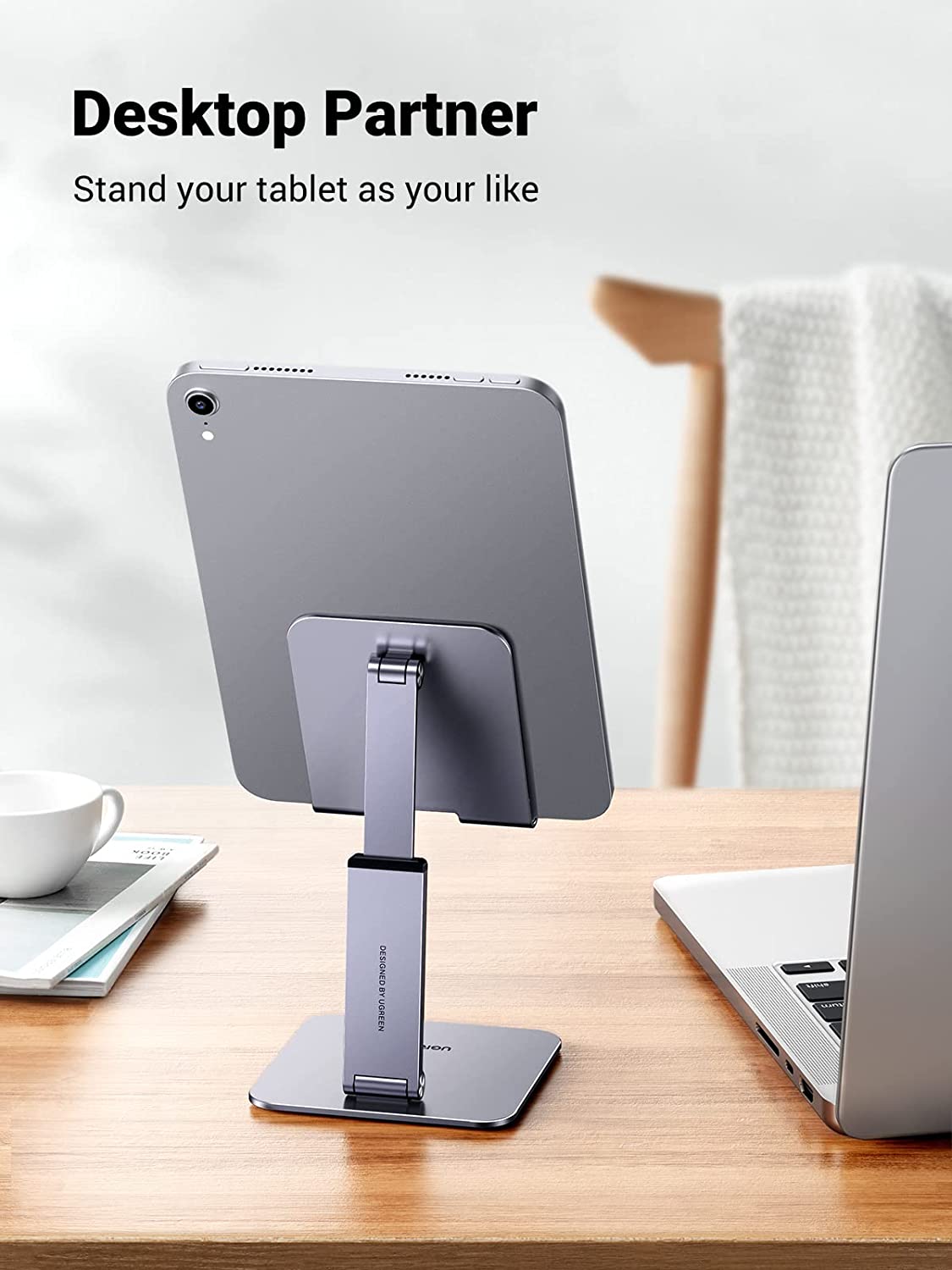 Deal Tablet Stand Holder for Desk Grey