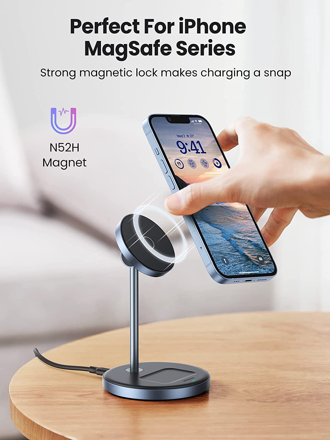 2-in-1 Magnetic Wireless Charging Station