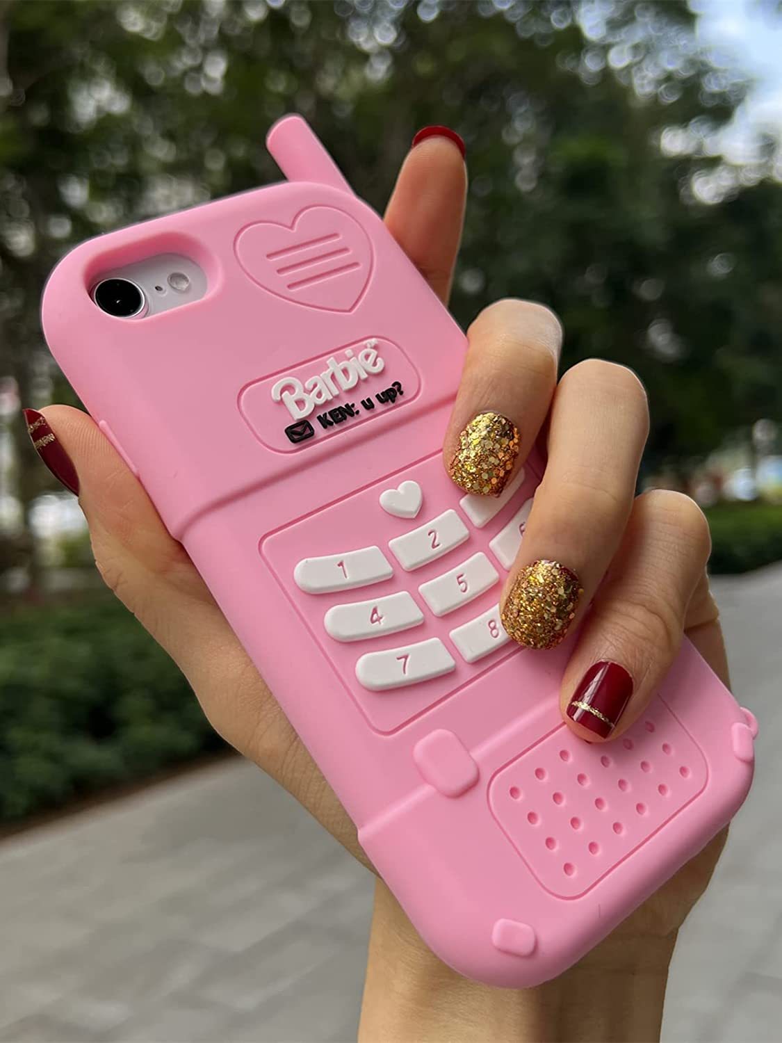  3D Silicon Cartoon Pink Cute Case 