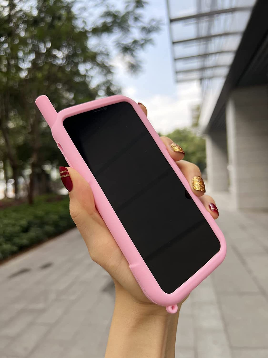  3D Silicon Cartoon Pink Cute Case 